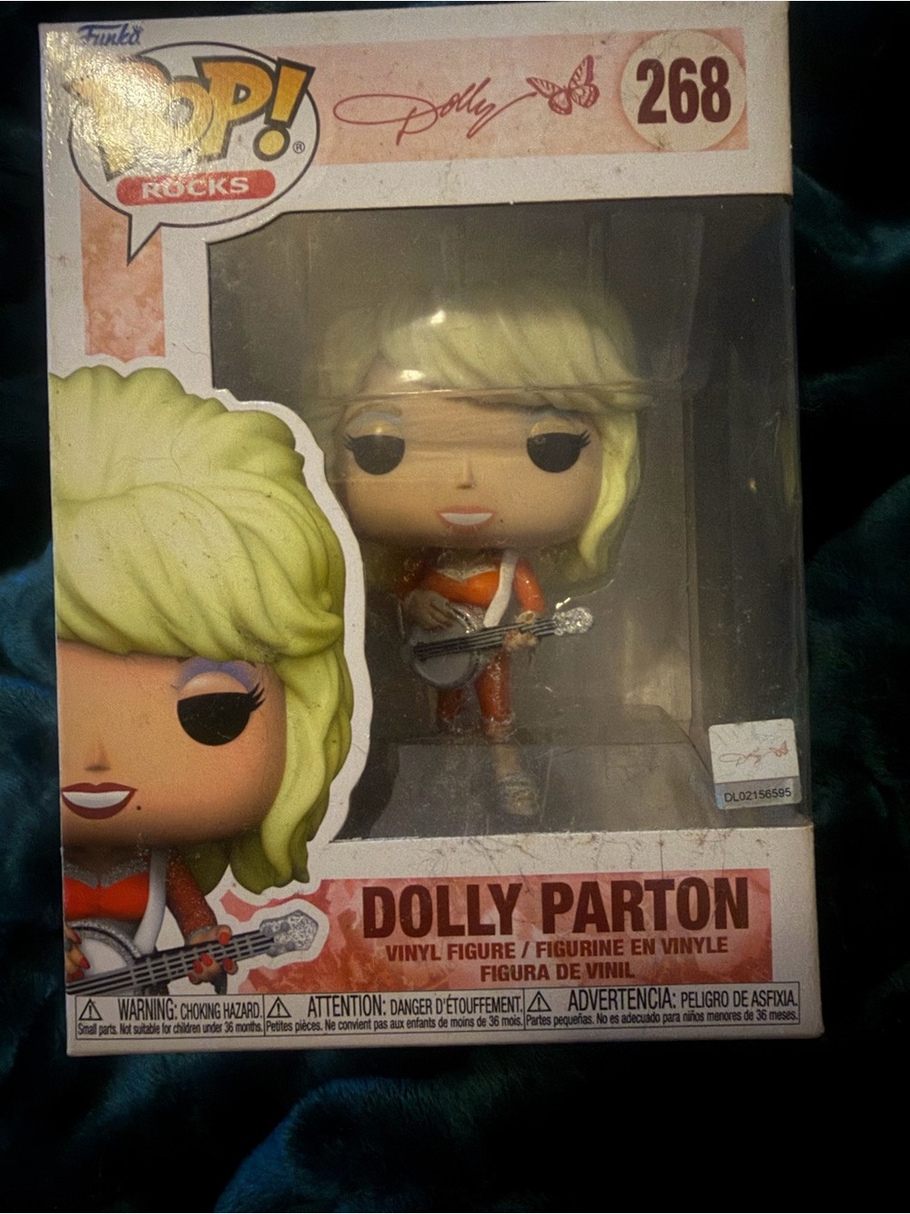 Funko Dolly Parton Vinyl Figure - Blonde Hair, Orange Outfit